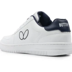 Sneakers - Hvid Og Navy Blå-Butterfly New