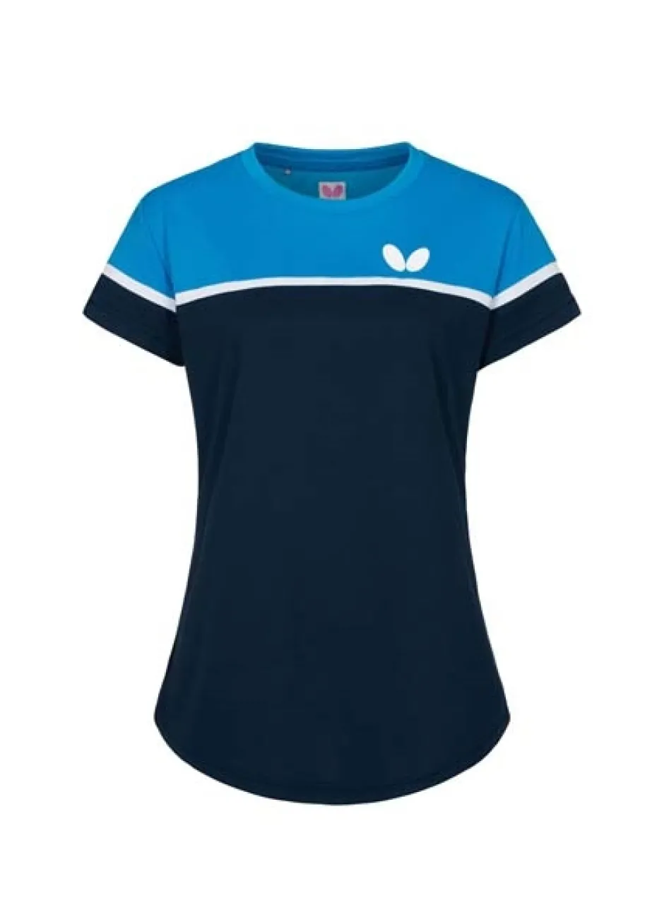 T-shirt Kosay Lady Black/Blue-Butterfly New
