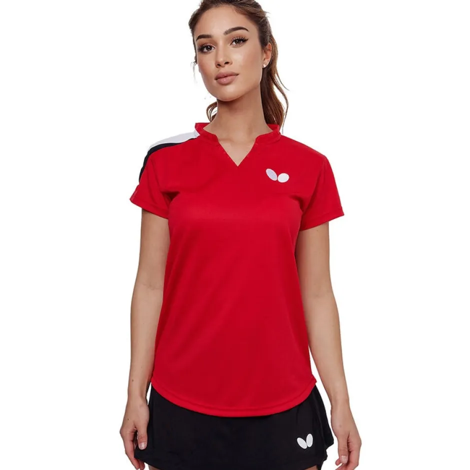 T-shirt Lady TOSY Red-Butterfly New
