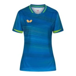 T-shirt NAGANO Lady Blå-Butterfly Clearance